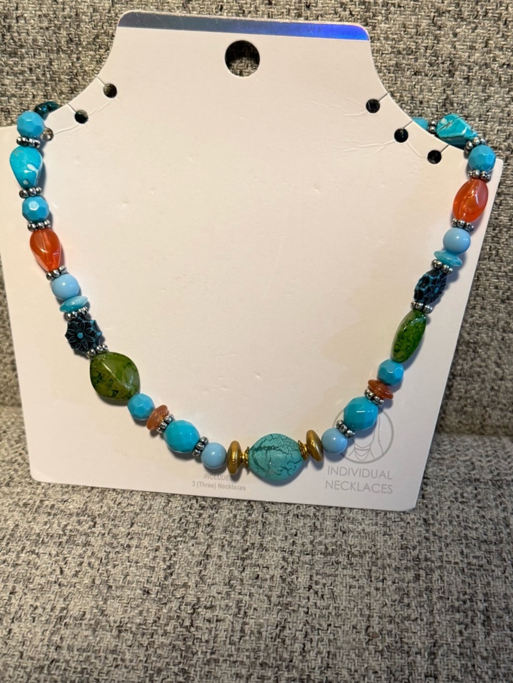 Turquoise Multicolor Beaded Necklace
